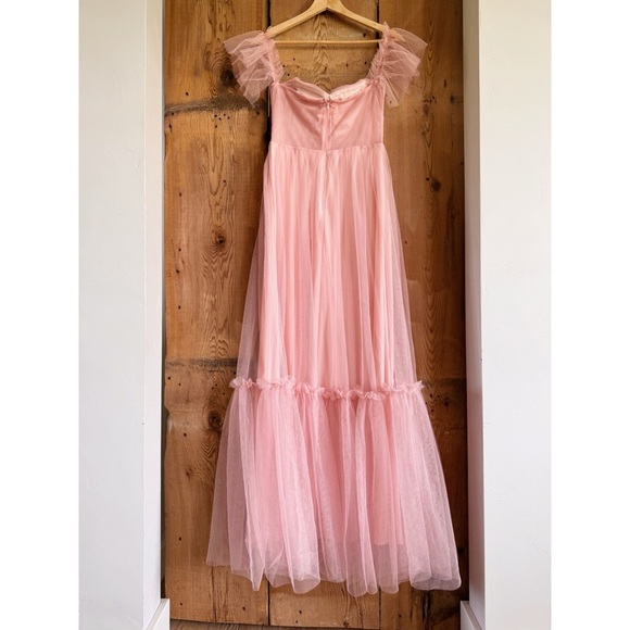 Sz S Ever Pretty Off-Shoulder Sweetheart Double Layer Pleated Evening Dress EUC - Picture 2 of 7